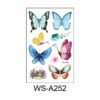 Custom Kids Beautiful butterfly Water Transfer Tattoo Stickers Birthday Party Fun Waterproof Temporary Tattoos
