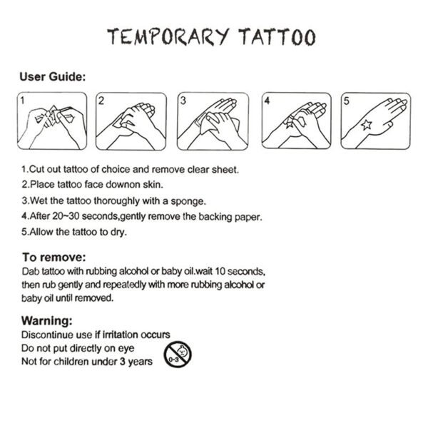 Custom Kids Beautiful butterfly Water Transfer Tattoo Stickers Birthday Party Fun Waterproof Temporary Tattoos